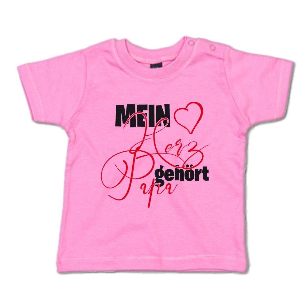 Ggraphics TShirt Mein Herz gehört Papa Baby TShirt, mit Spruch
