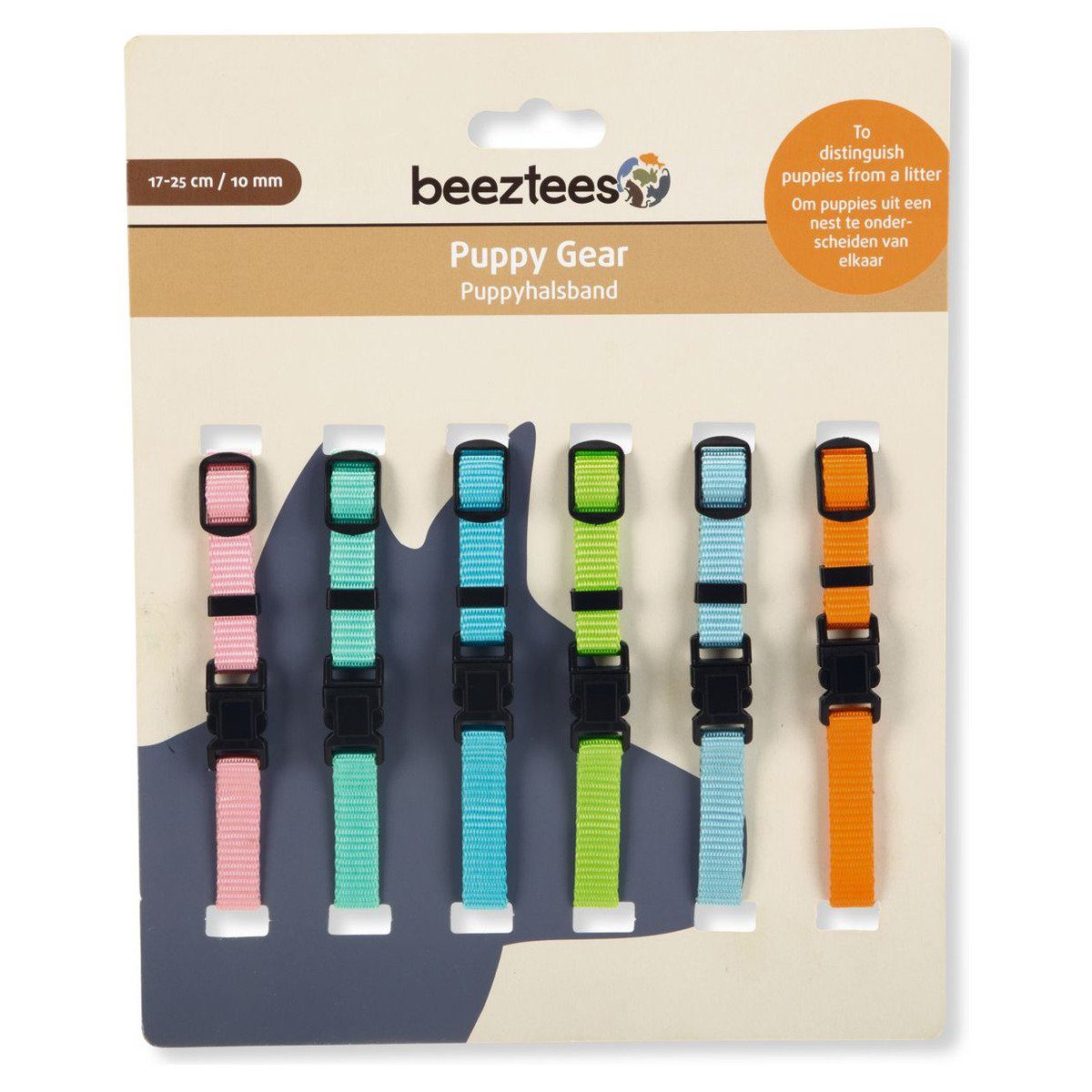 Beeztees Hunde-Halsband Hundehalsband für Welpen klein - 6er Pack