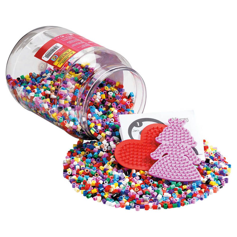 Hama Bügelperlen Hama Dose mit 7000 Midi-Bügelperlen und 2 Stiftplatten