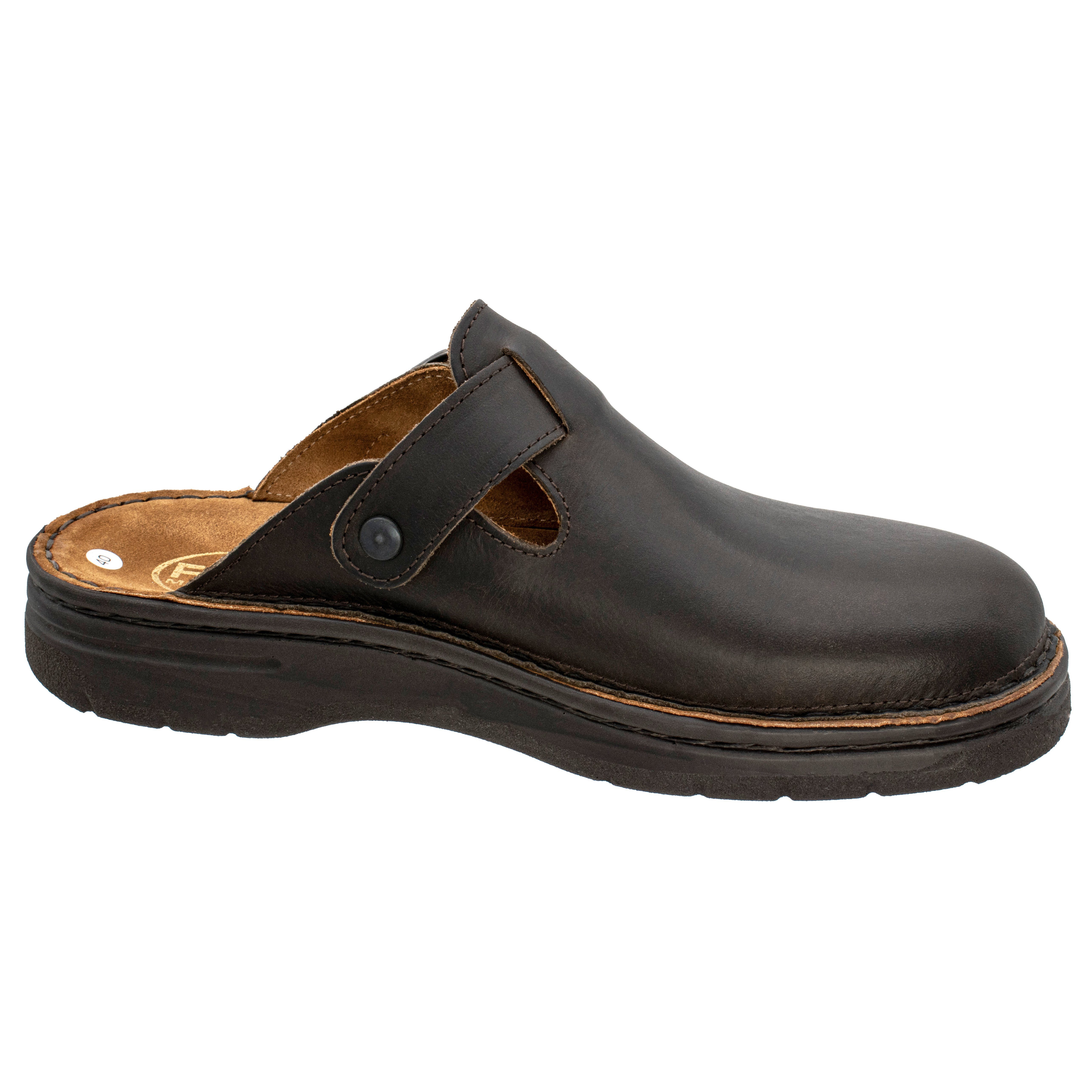 Fischer-Markenschuh Claudio Pantolette gefettetes Nappaleder, gepolstertes günstig online kaufen