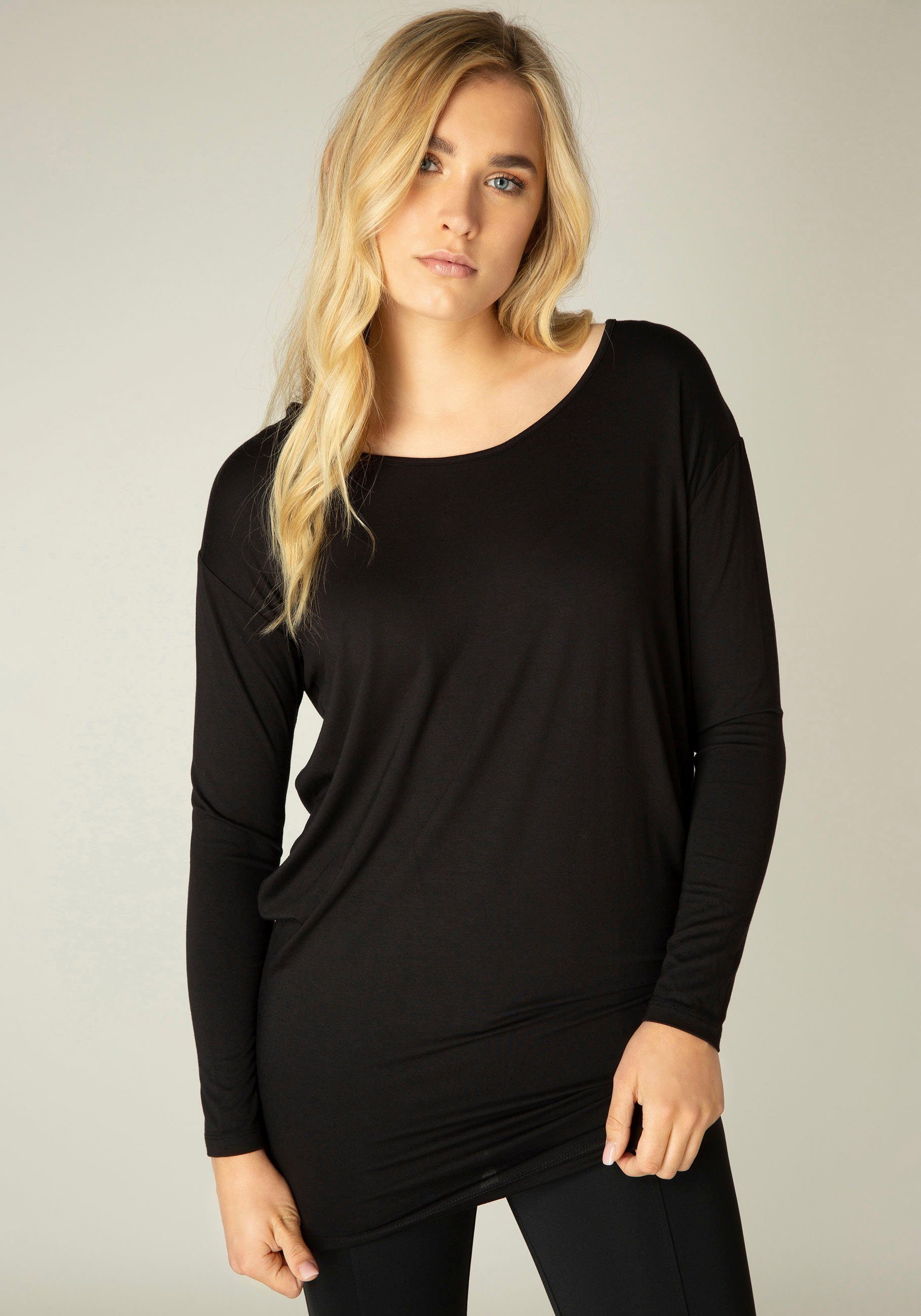 Base Level Langarmshirt Yolanda Weiter Schnitt günstig online kaufen