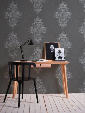 Architects Paper Textiltapete Luxury wallpaper, samtig, Barock, Textil Tapete Barock Metallic Effekt