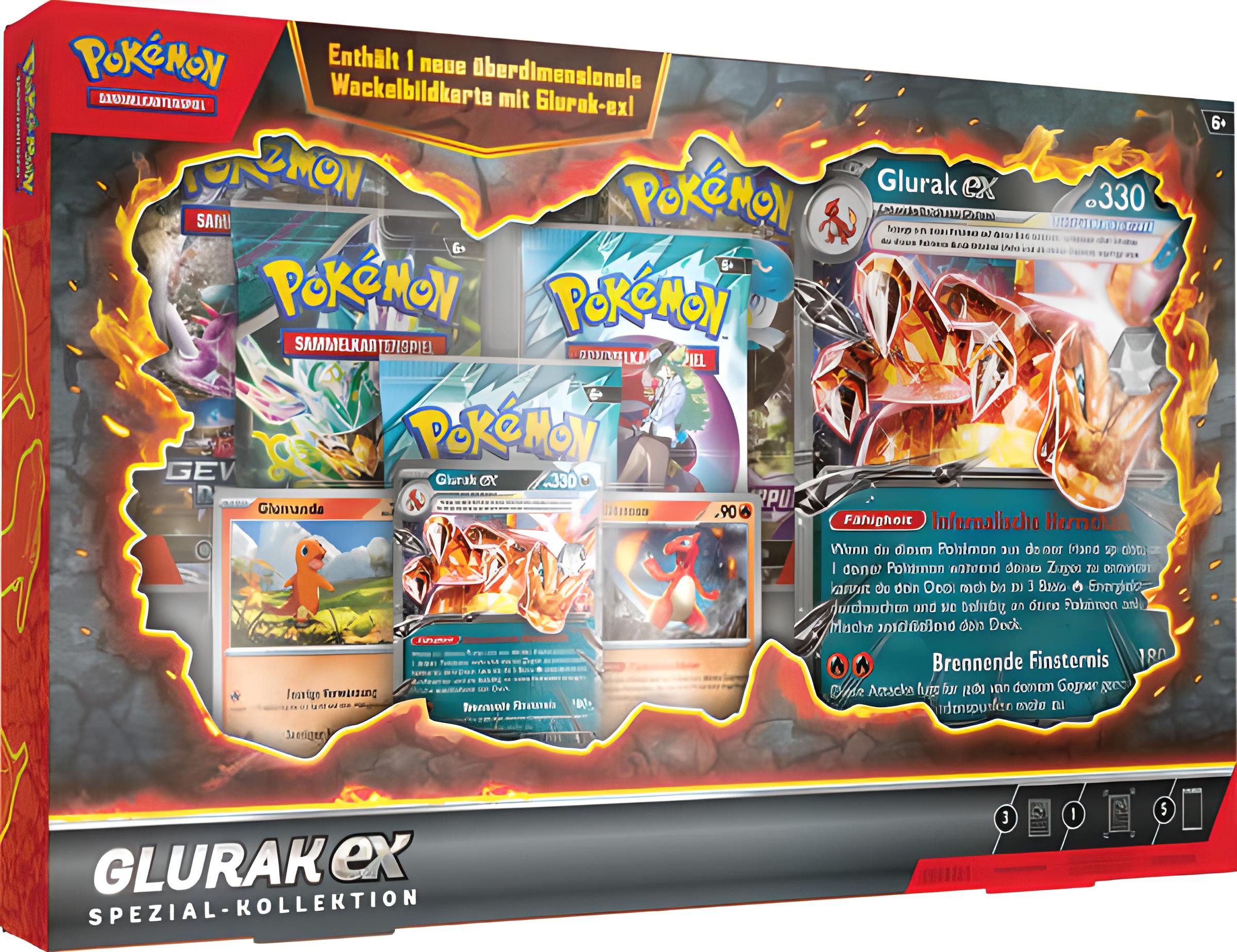 POKÉMON Sammelkarte Pokémon Glurak-ex Spezial-Kollektion