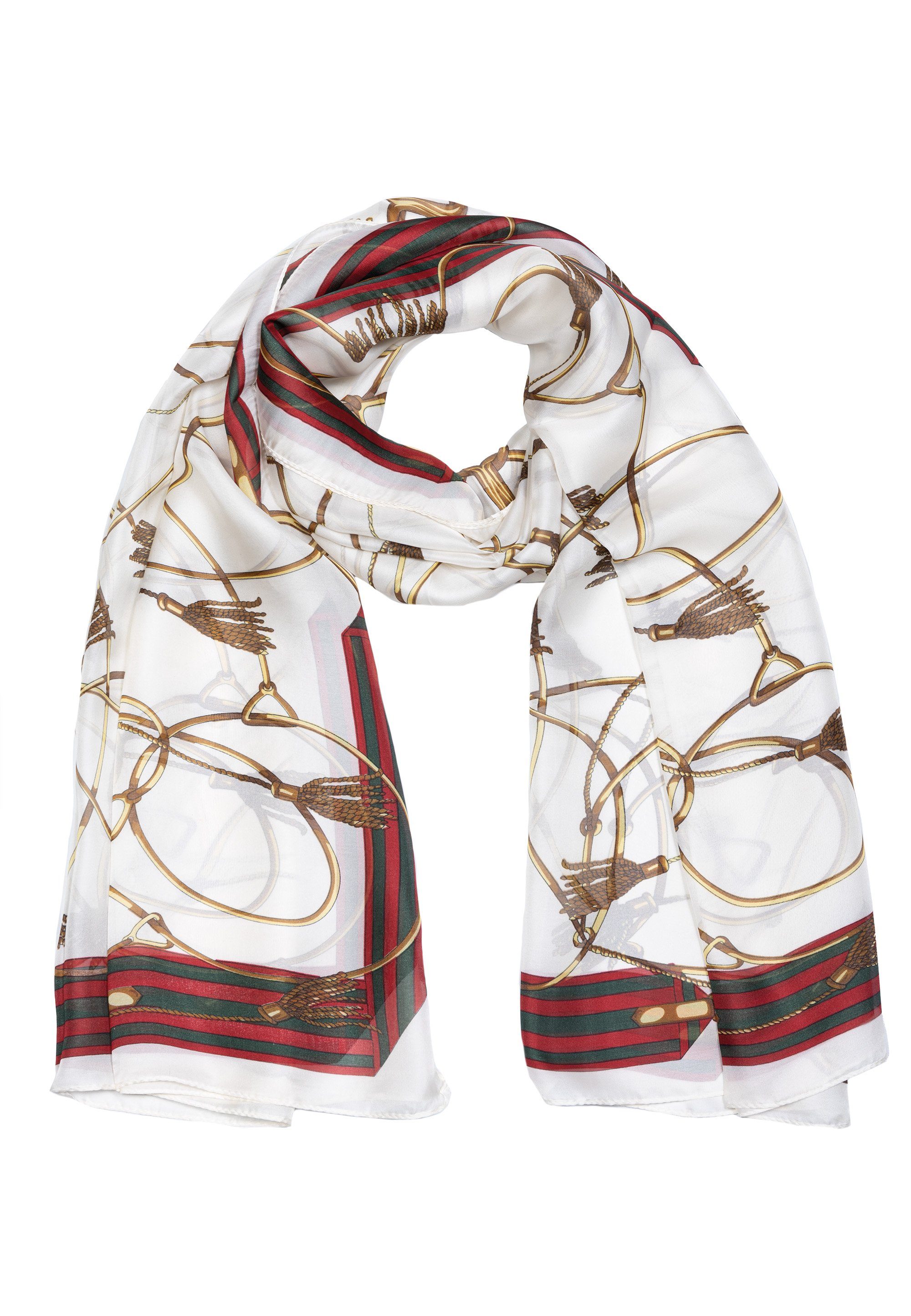 Cassandra Accessoires Schal "Rana" mit extravagantem Muster, elegant, mit Seide