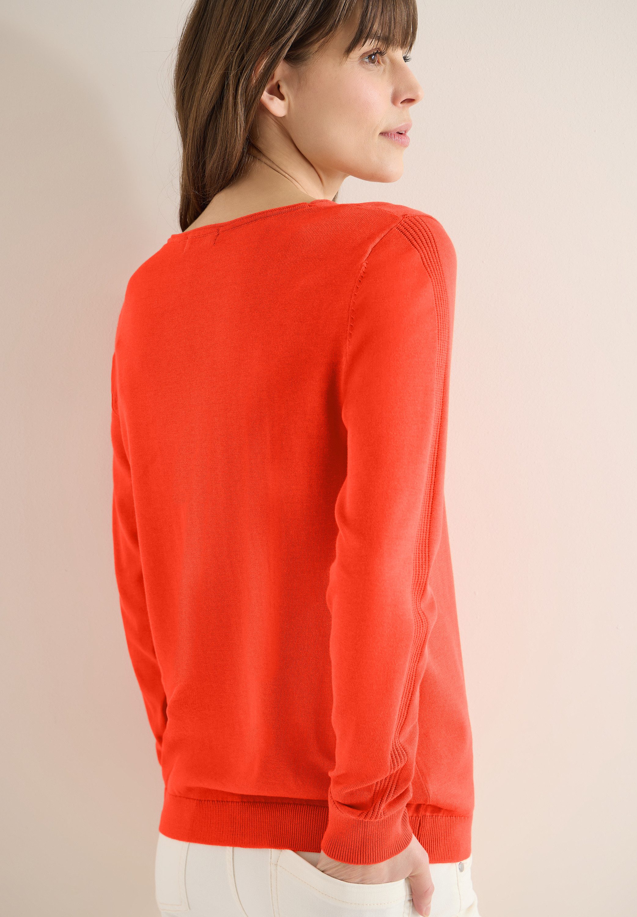 CECIL Strickpullover mit V-Ausschnitt