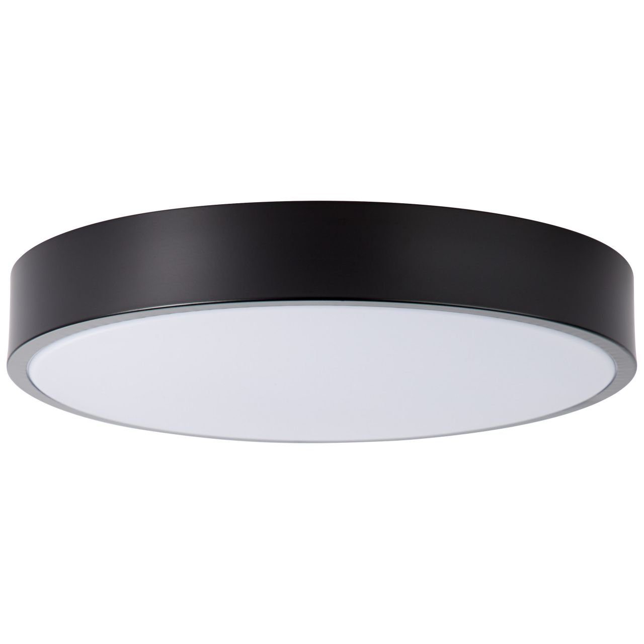 Slimline, LED 1x 3000K, weiß/schwarz Slimline Brilliant Deckenleuchte LED 33cm Deckenleuchte integr 12W Lampe