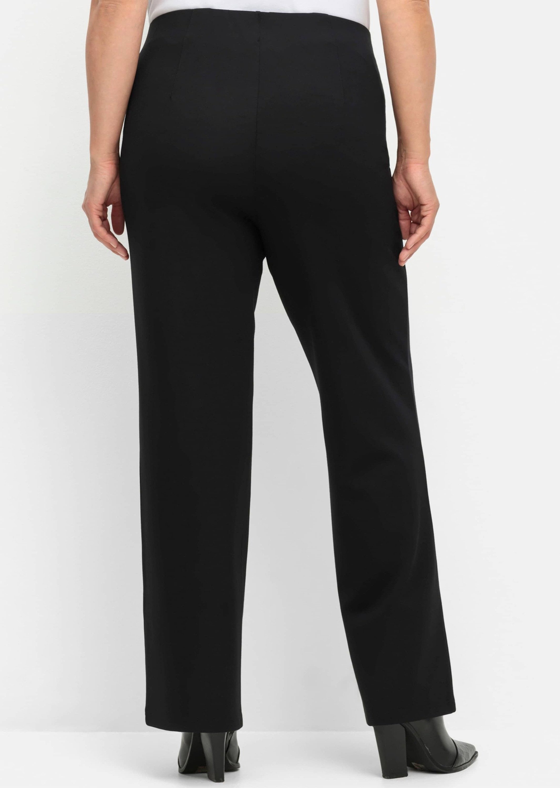 Sheego Jerseyhose Schlupfhose aus Interlock, mit elastischem Bund