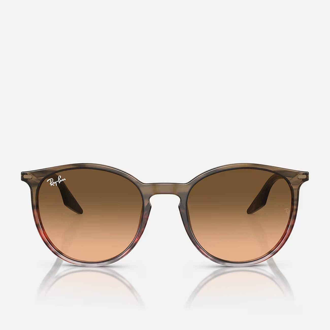 Ray-Ban Sonnenbrille Ray-Ban RB2204 Striped Brown Bianco Rosa 54 mm günstig online kaufen