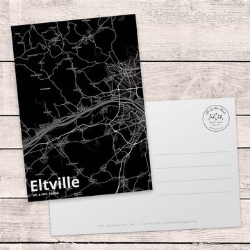 Mr. & Mrs. Panda Postkarte Eltville - Geschenk, Ansichtskarte, Geburtstagskarte, Stadt, Grußkart