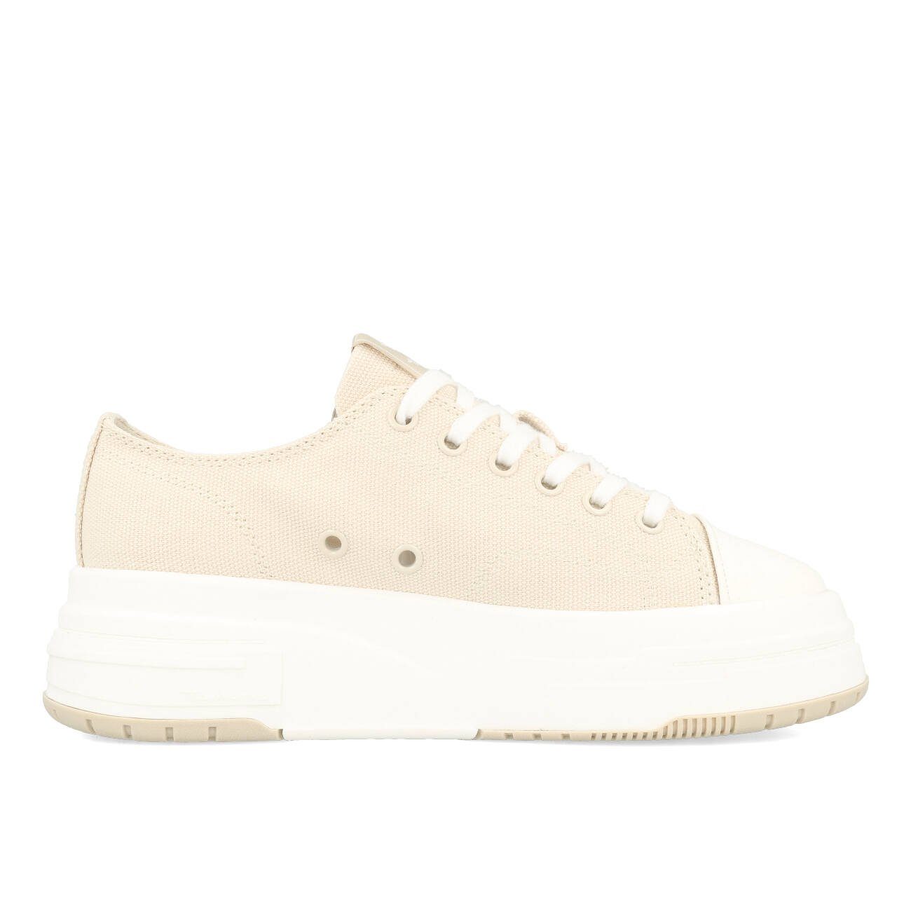 Tamaris Tamaris 1-23815-20-418 Vegan Plateau Canvas Sneaker Damen Ivory Sneaker