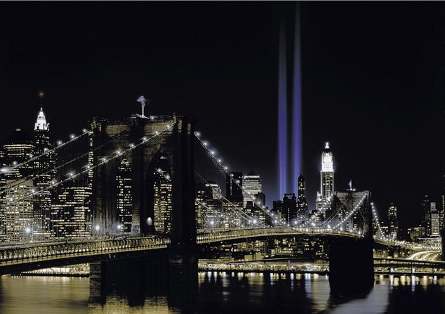 Papermoon Fototapete »New York by night«, glatt-Otto