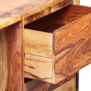 furnicato Schreibtisch mit 1 Schublade und 1 Schrank Massivholz