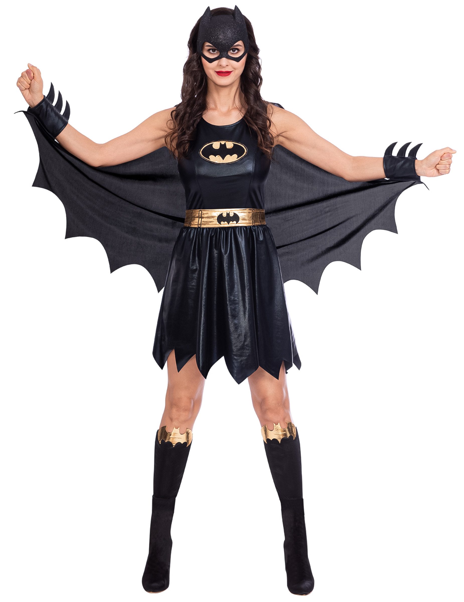 Riethmüller Kostüm Klassisches Batgirl Kostüm für Damen schwarz