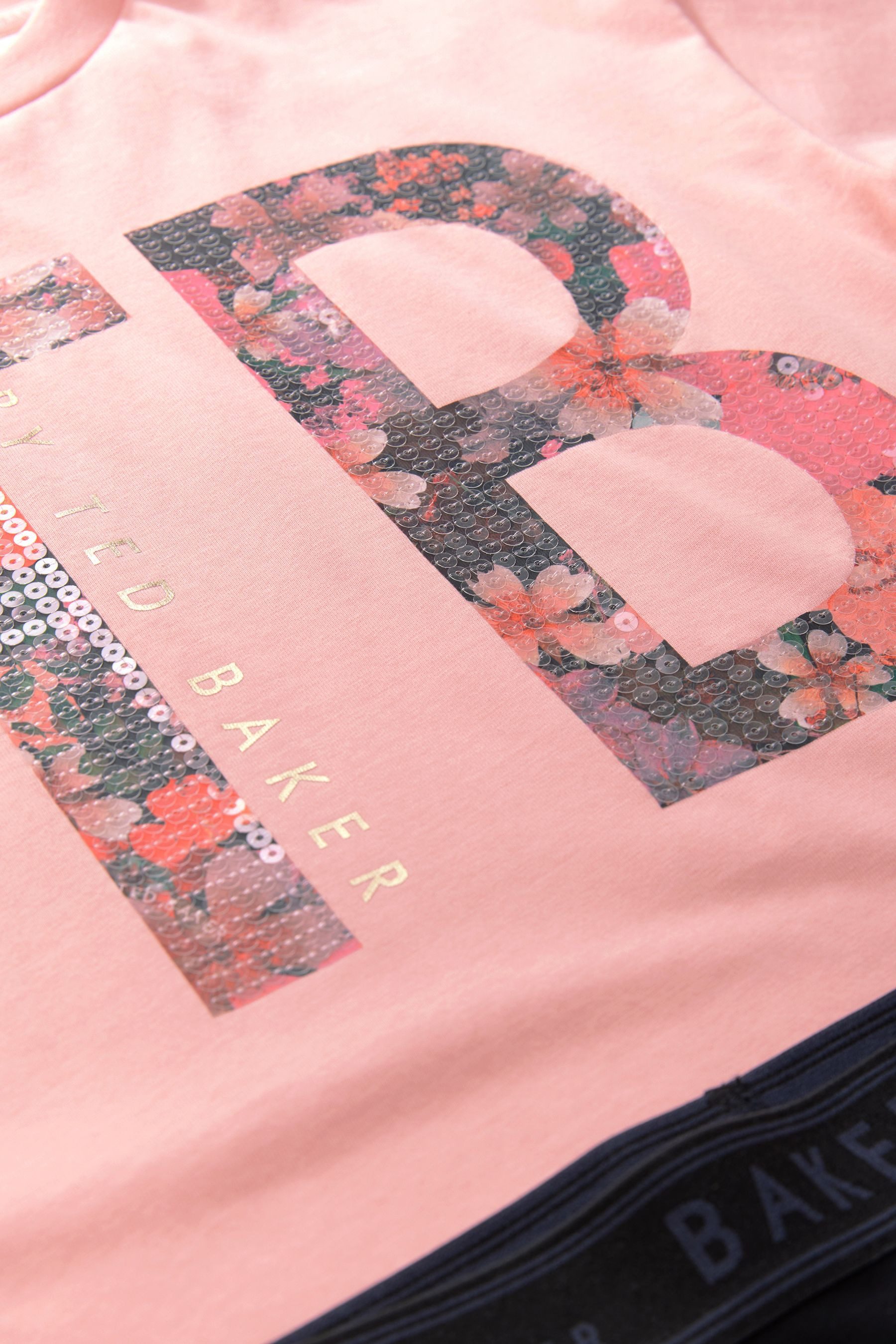 Baker by Ted Baker Shirt & Leggings Baker by Ted Baker T-Shirt mit Logo und Schlaghose (2-tlg)