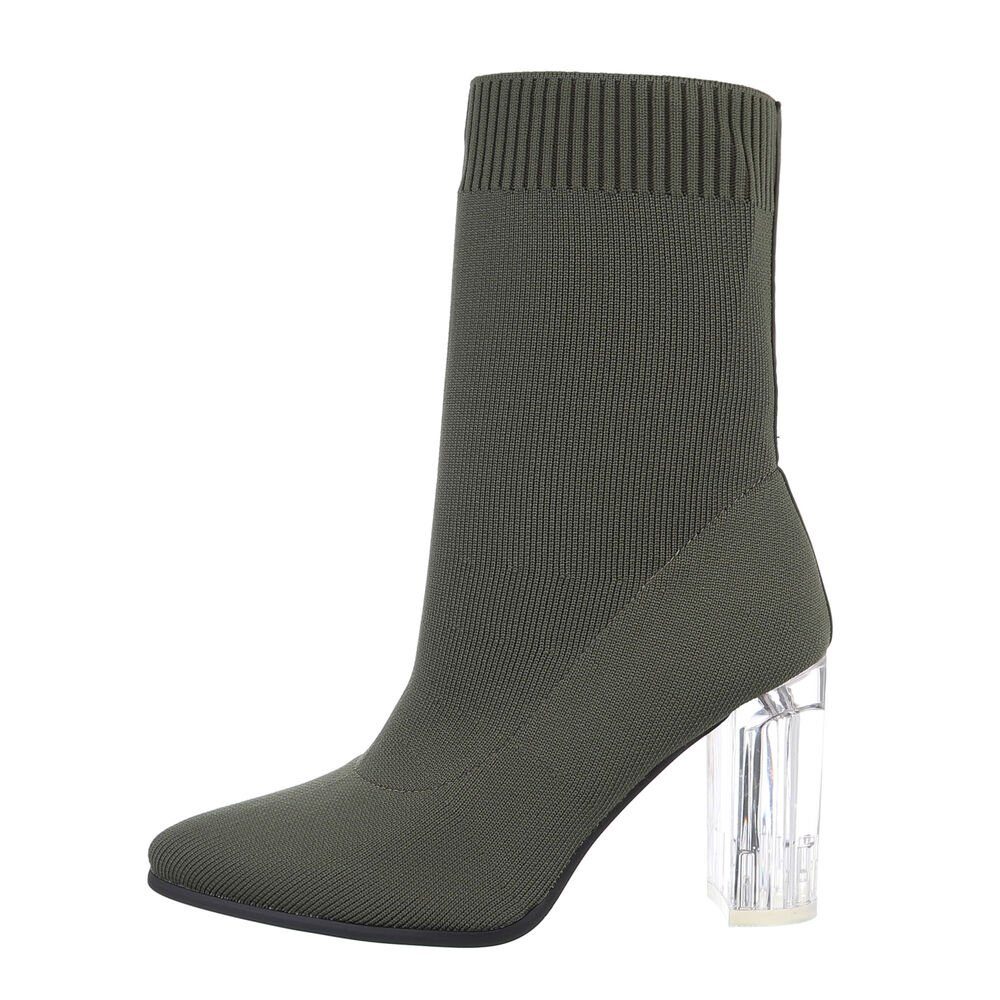 Ital-Design Damen Abendschuhe Elegant High-Heel-Stiefelette (84338421) günstig online kaufen