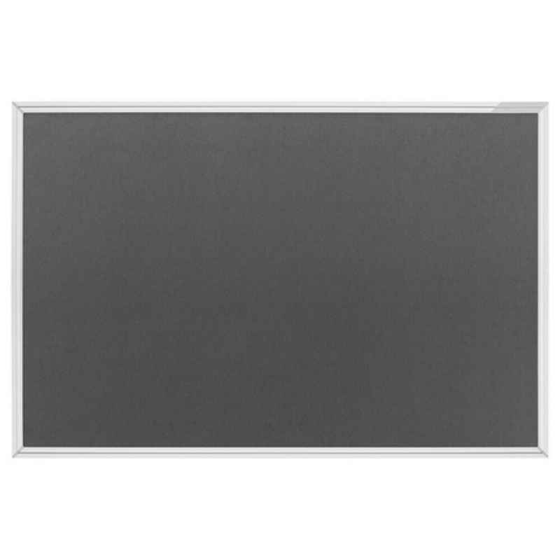 magnetoplan® Hängevitrine Pinnwand Moderations- Präsentationswand Textilboard SP - 900x600- Grau (1-St)