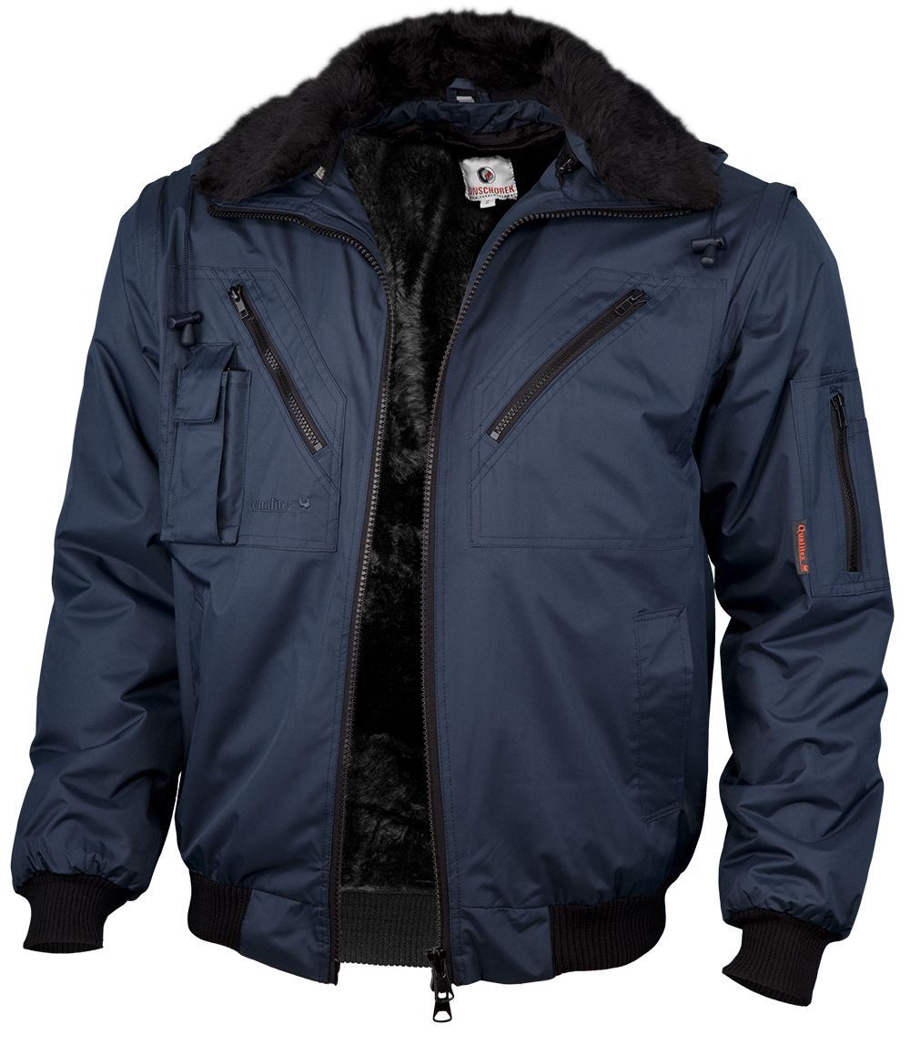 Qualitex Workwear Pilotenjacke wasserfeste 4-in-1 Arbeitsjacke günstig online kaufen