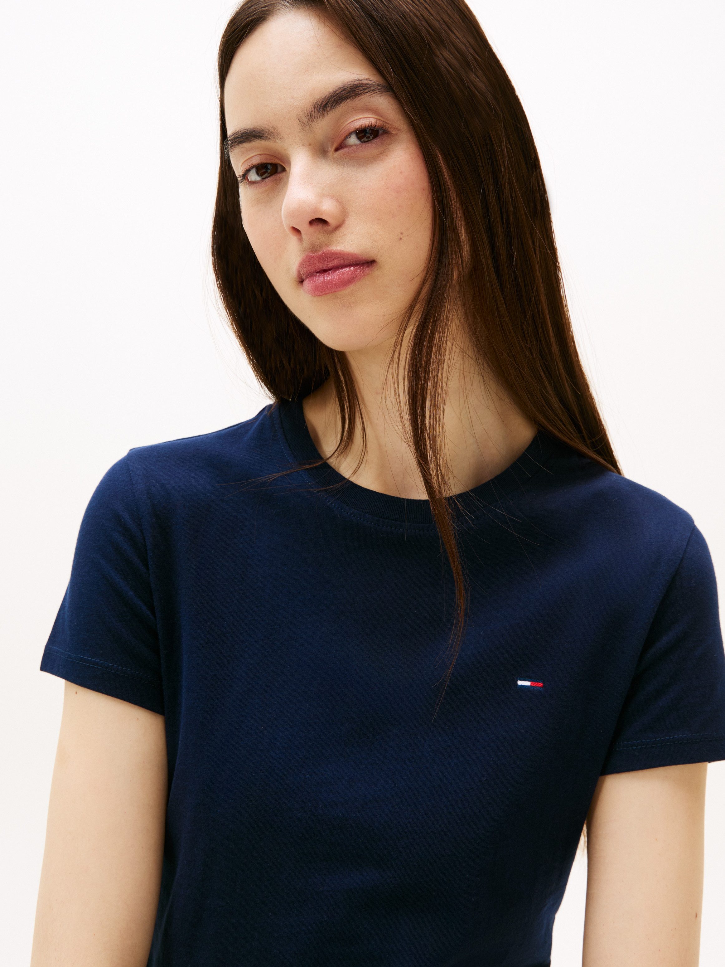 Tommy Jeans T-Shirt TJW 2PACK C-NECK TEE (Packung, 2-tlg., 2er) mit Logo-Stickerei