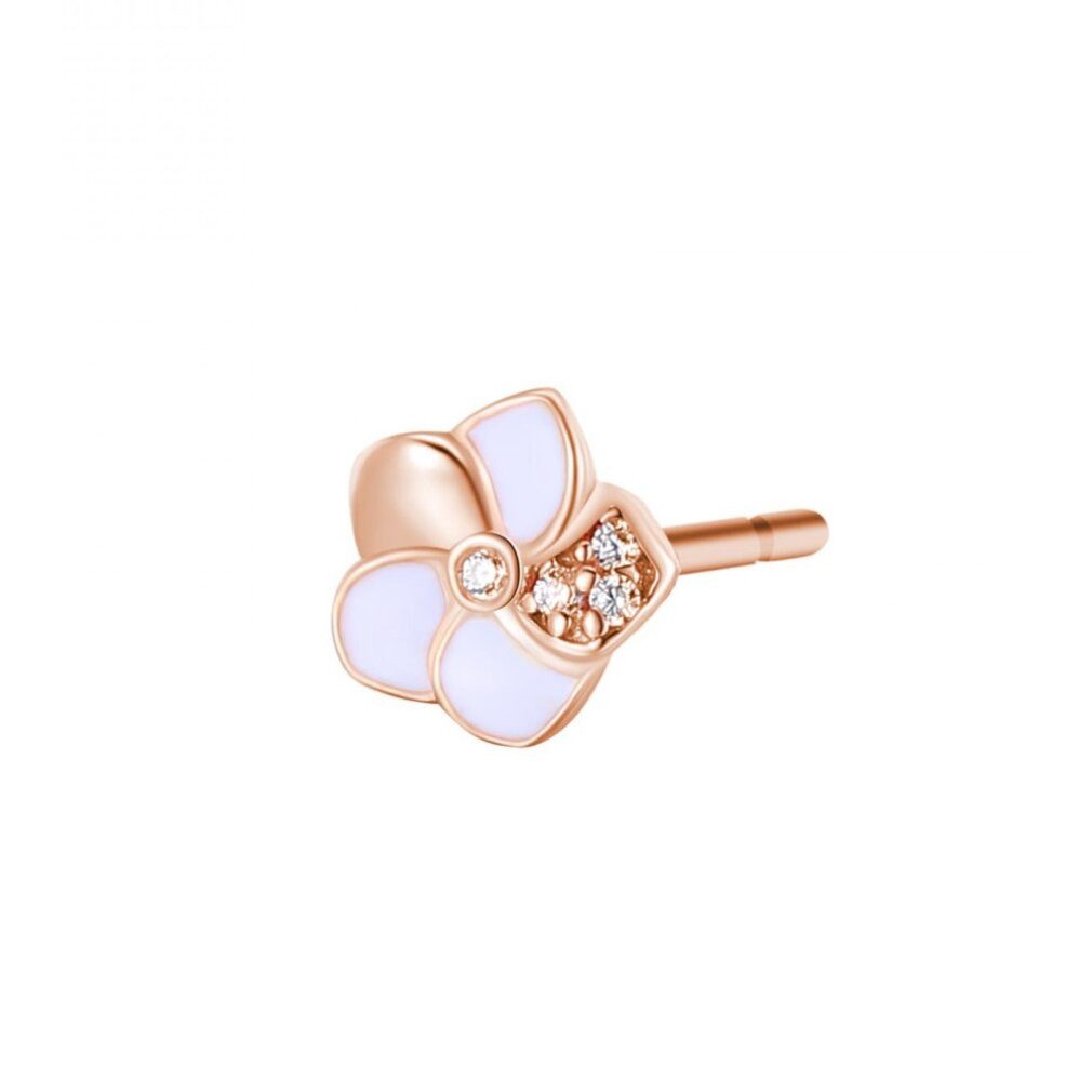 Rosato Ohrring-Set Charming bronze single earrings Flower Allegra RZAL002