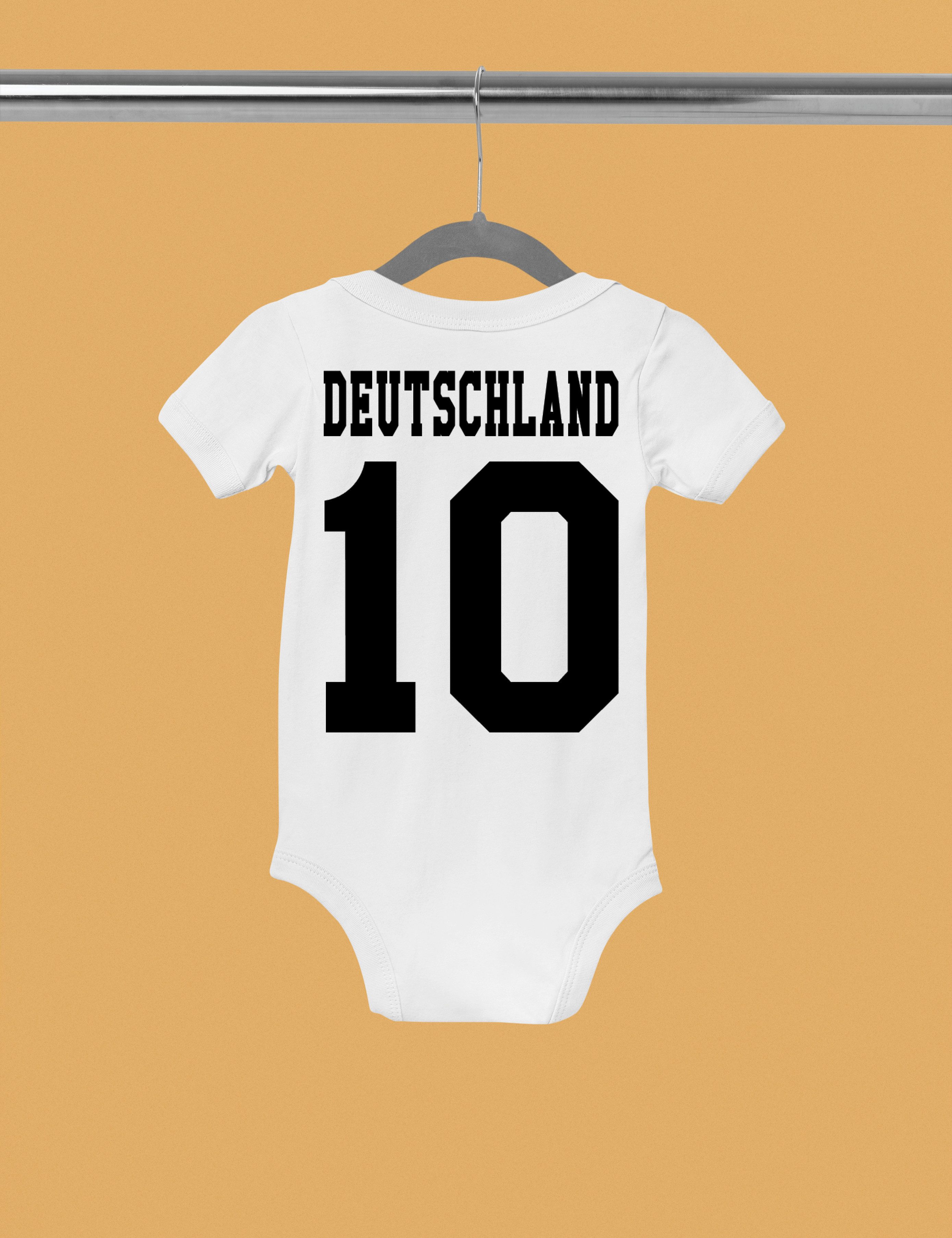 Youth Designz Kurzarmbody Deutschland Kinder Baby Body Strampler mit trendigem Motiv