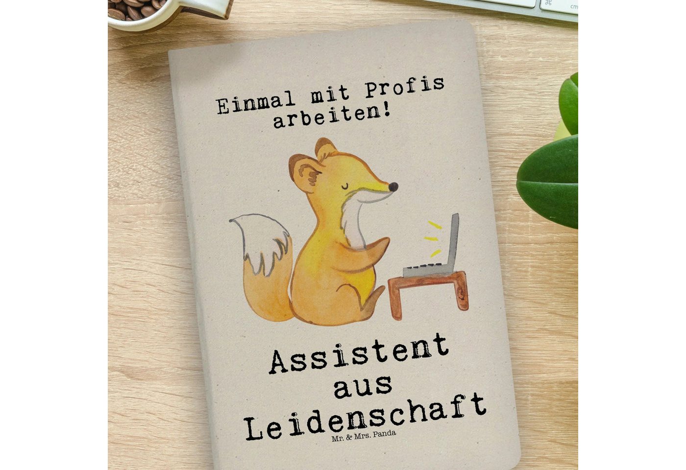 Thumbnail - Mr. & Mrs. Panda Notizbuch Assistent Leidenschaft - Transparent - Geschenk, DIN A4 Arbeitsbuch, Mr. & Mrs. Panda, Langle...
