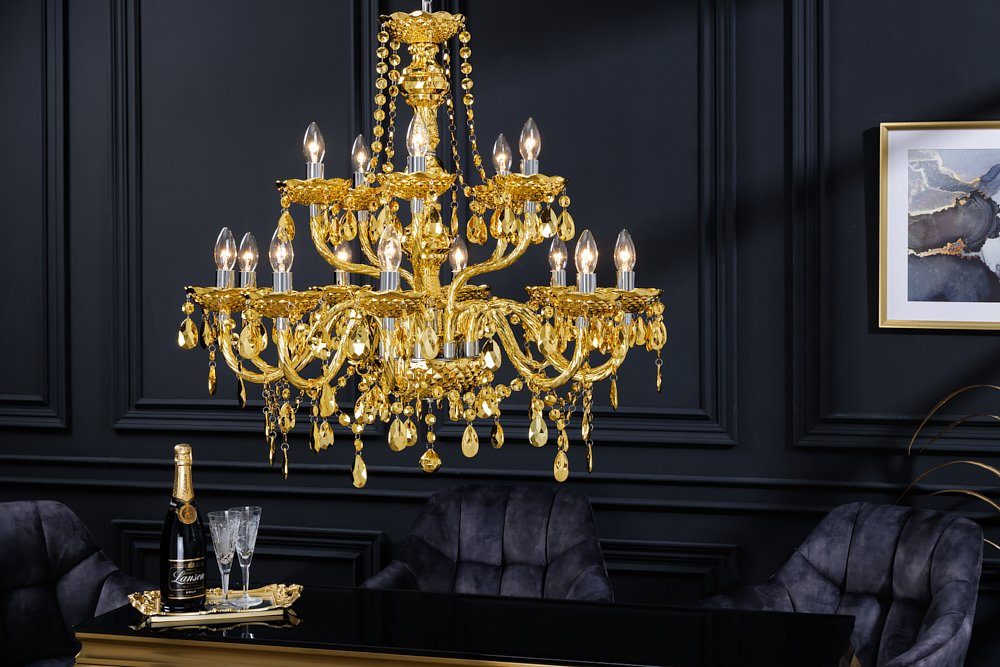 riess-ambiente Kronleuchter CRYSTAL 80cm gold, ohne günstig online kaufen
