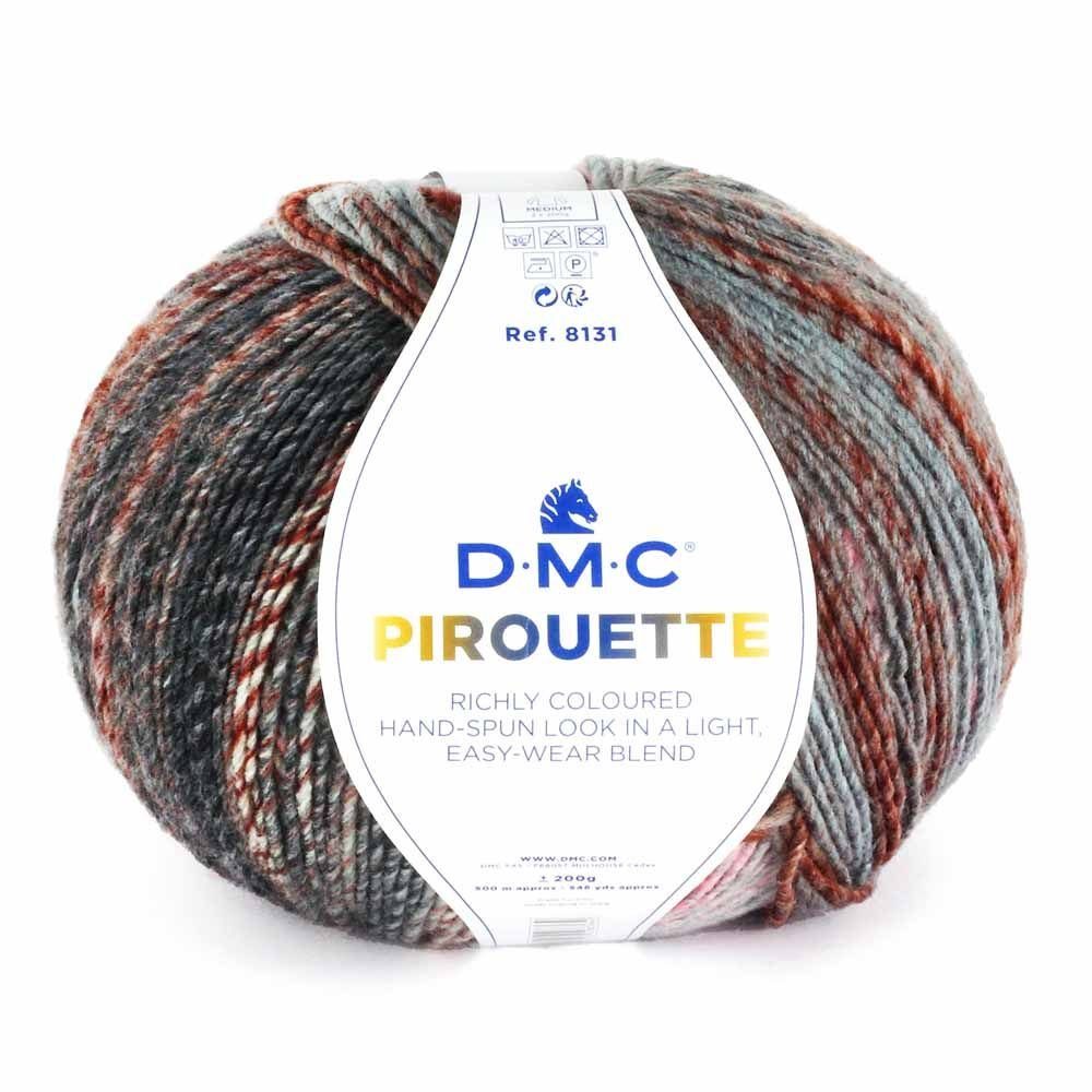 DMC Pirouette 200g Wolle mit Farbverlauf zum stricken und häkeln Häkelwolle, 500,00 m (Strickwolle, Strickgarn, Handstrickgarn, Farbverlaufswolle, Großknäuel)