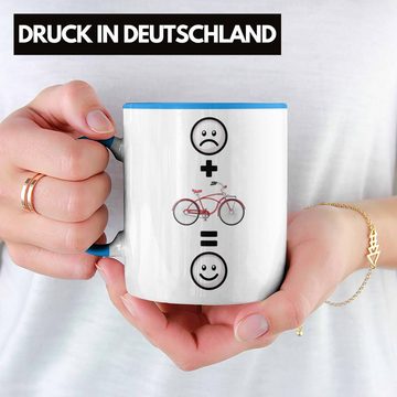 Trendation Tasse Fahrrad Tasse Geschenk für Fahrradfahrer Lustige Geschenkidee :(Fah