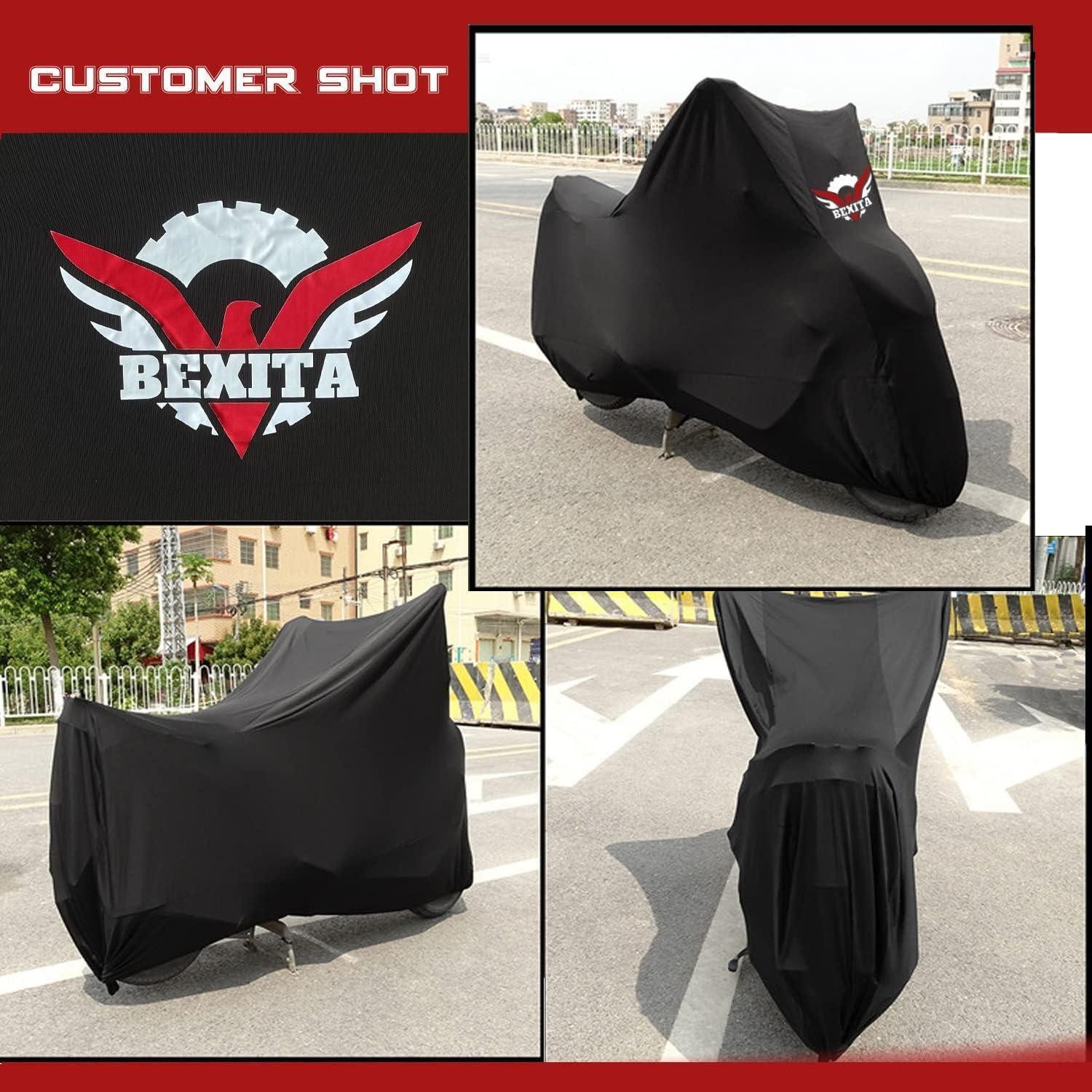 LuxusKollektion Autoplane Motorrad Abdeckplane Atmungsaktiver Stretch Stoff Moped Roller Garage