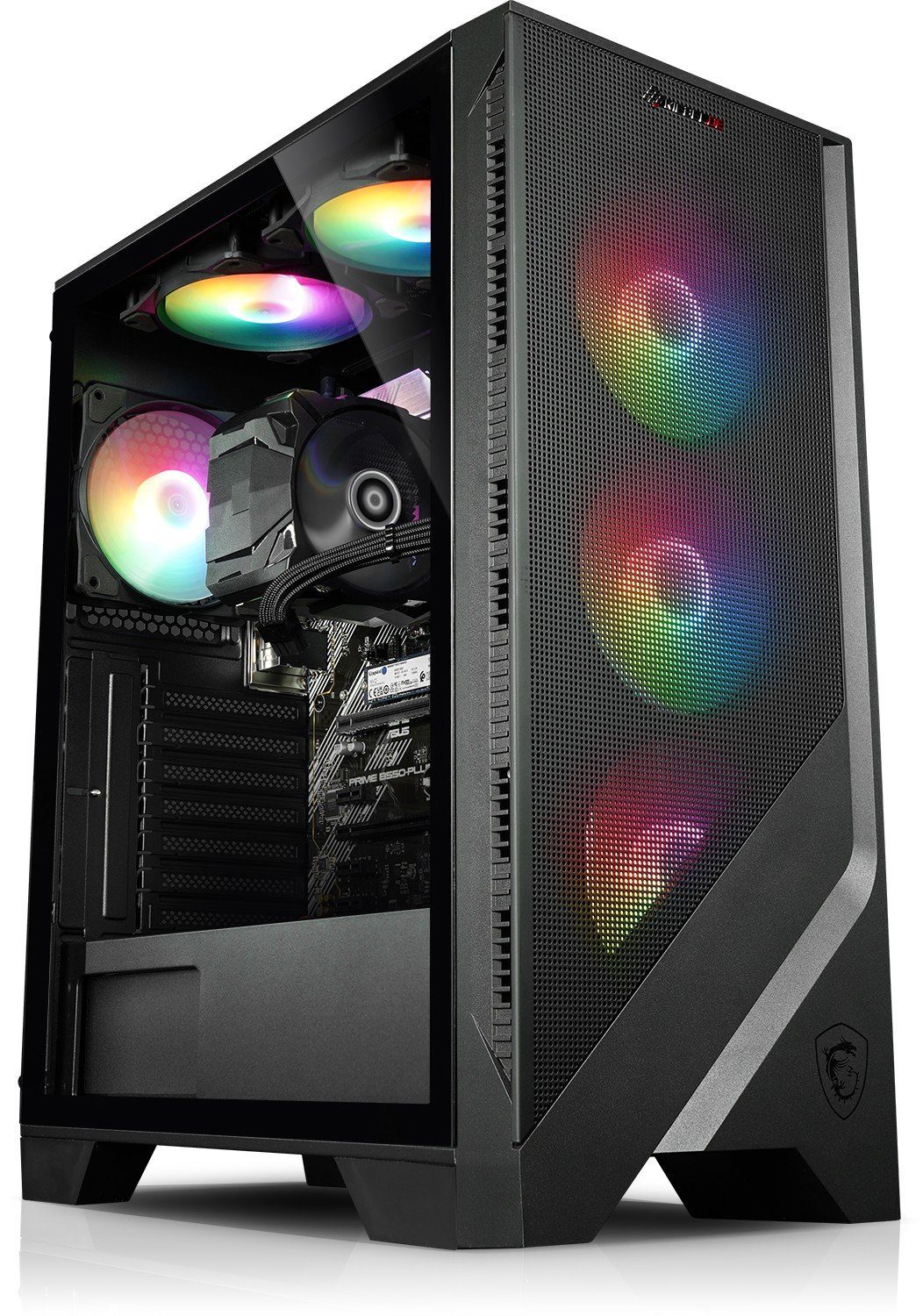 Kiebel Raise PC (AMD Ryzen 5 AMD Ryzen 5 4650G, Radeon Vega, 16 GB RAM, 1000 GB SSD, Luftkühlung, RGB-Beleuchtung)