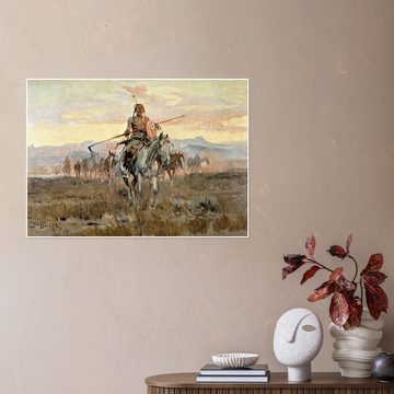 Posterlounge Poster Charles Marion Russell, Gestohlene Pferde, 1911, Malerei