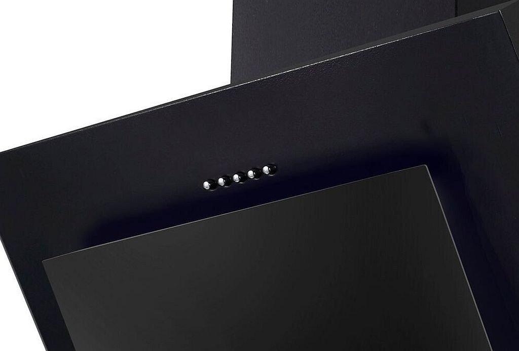 PKM Wandhaube 60 cm schwarz LED-Beleuchtung Rückschlagklappe S28-60 BBPY 60 cm schwarz LED-Beleuchtung Rückschlagklappe S28-60 BBPY