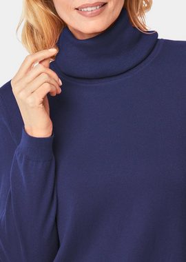 GOLDNER Strickpullover Kurzgröße: Trendiger Rollkragenpullover