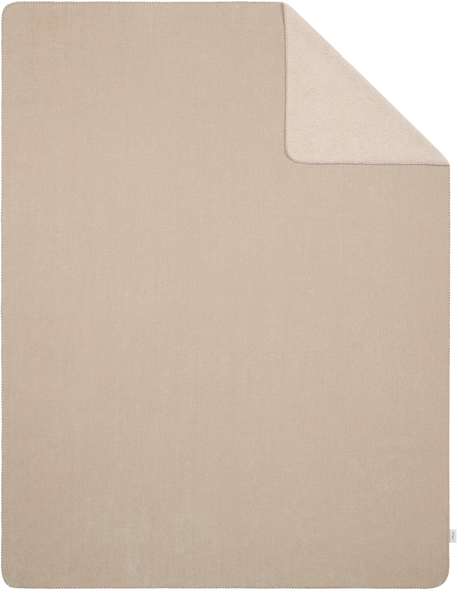 Wohndecke s.Oliver Lounge Decke, s.Oliver, trendige Doubleface-Optik