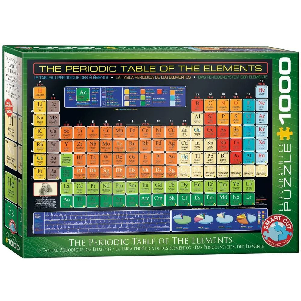 EUROGRAPHICS Puzzle Das Periodensystem der Elemente, 1000 Puzzleteile