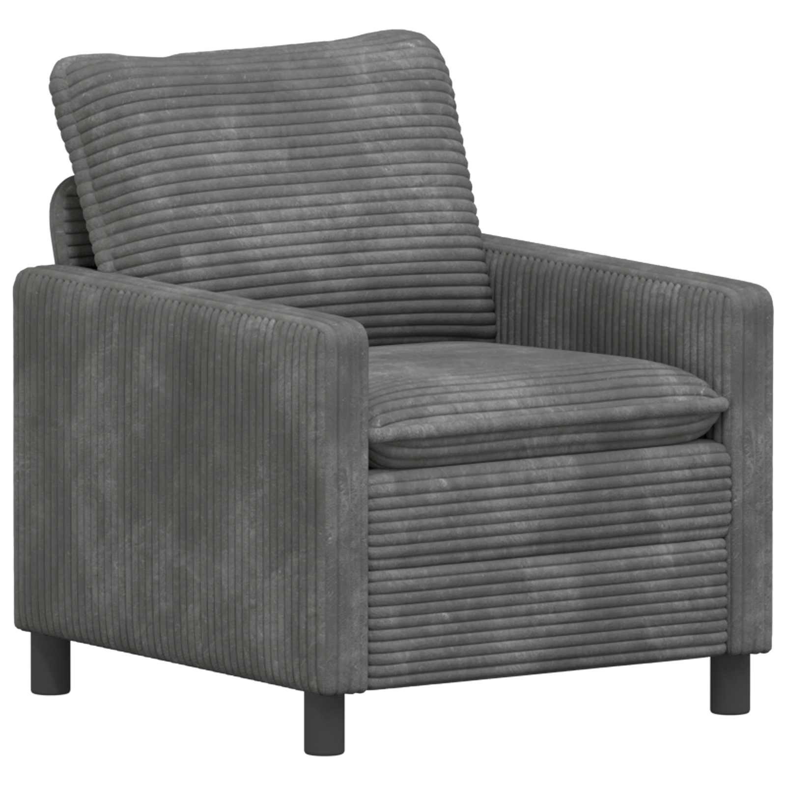 vidaXL Sofa Sofa Hellgrau 76 x 81 x 87,5 cm Polyester, 1 Teile, Sofa Hellgrau 76 x 81 x 87,5 cm Polyester