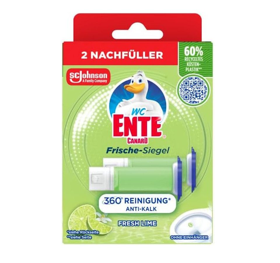 WC Ente Frische-Siegel Nachfüller, Fresh Lime, 2 x 36 ml WC-Reiniger