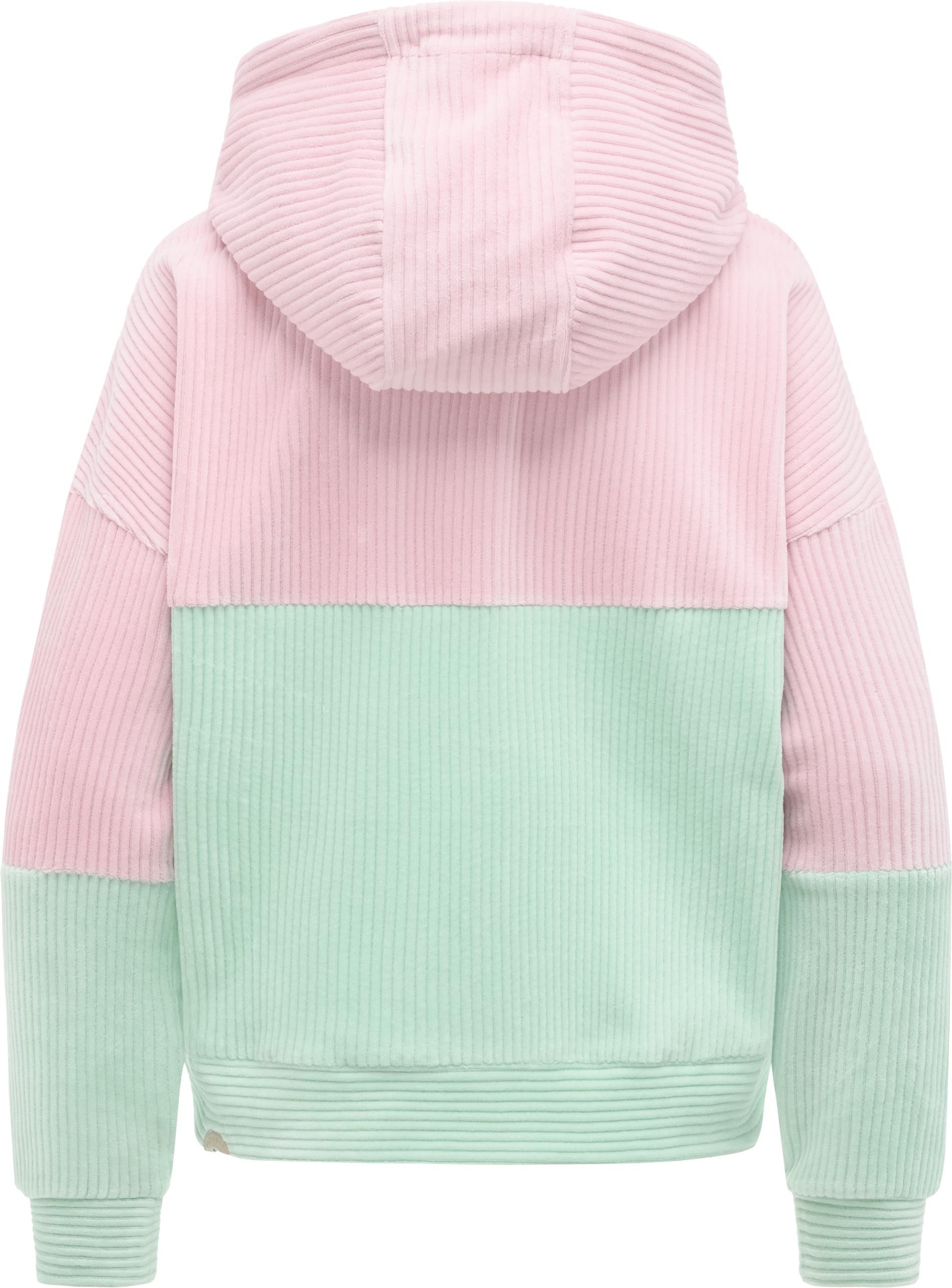 Ragwear Sweatjacke Queny Sweat Cordy Modische Cordjacke aus kuscheligem Kord