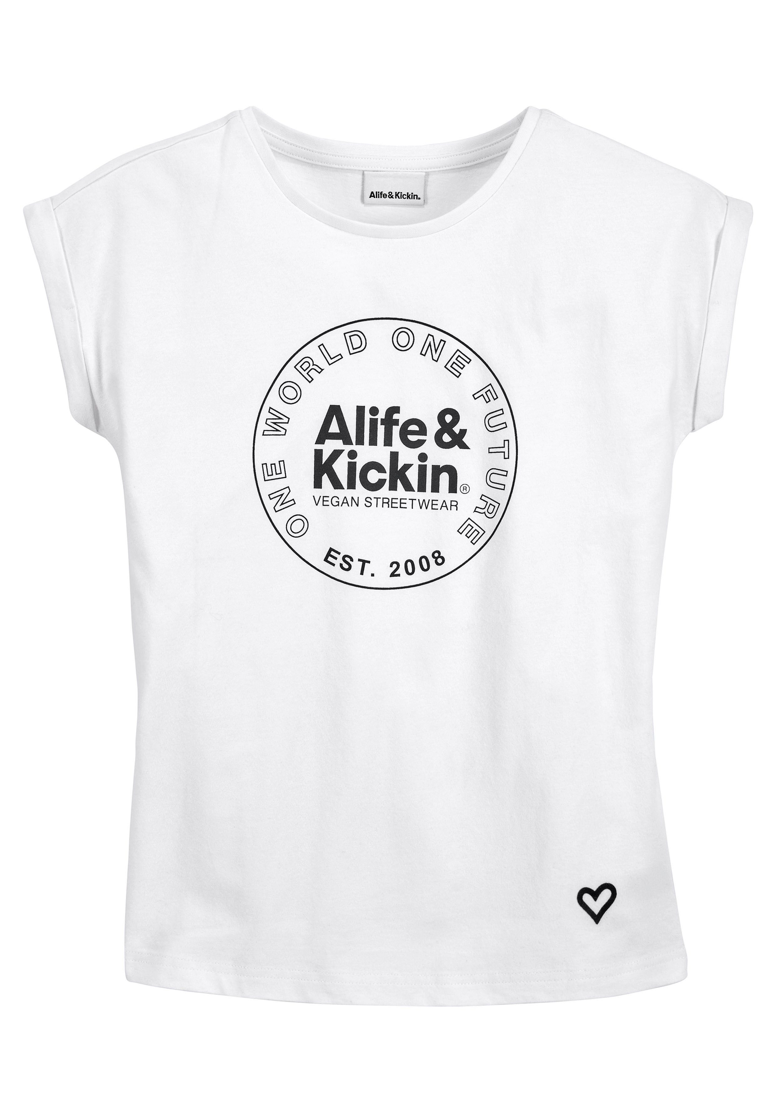 Alife & Kickin T-Shirt Kids. Kickin mit Druck, für NEUE & Logo Alife MARKE