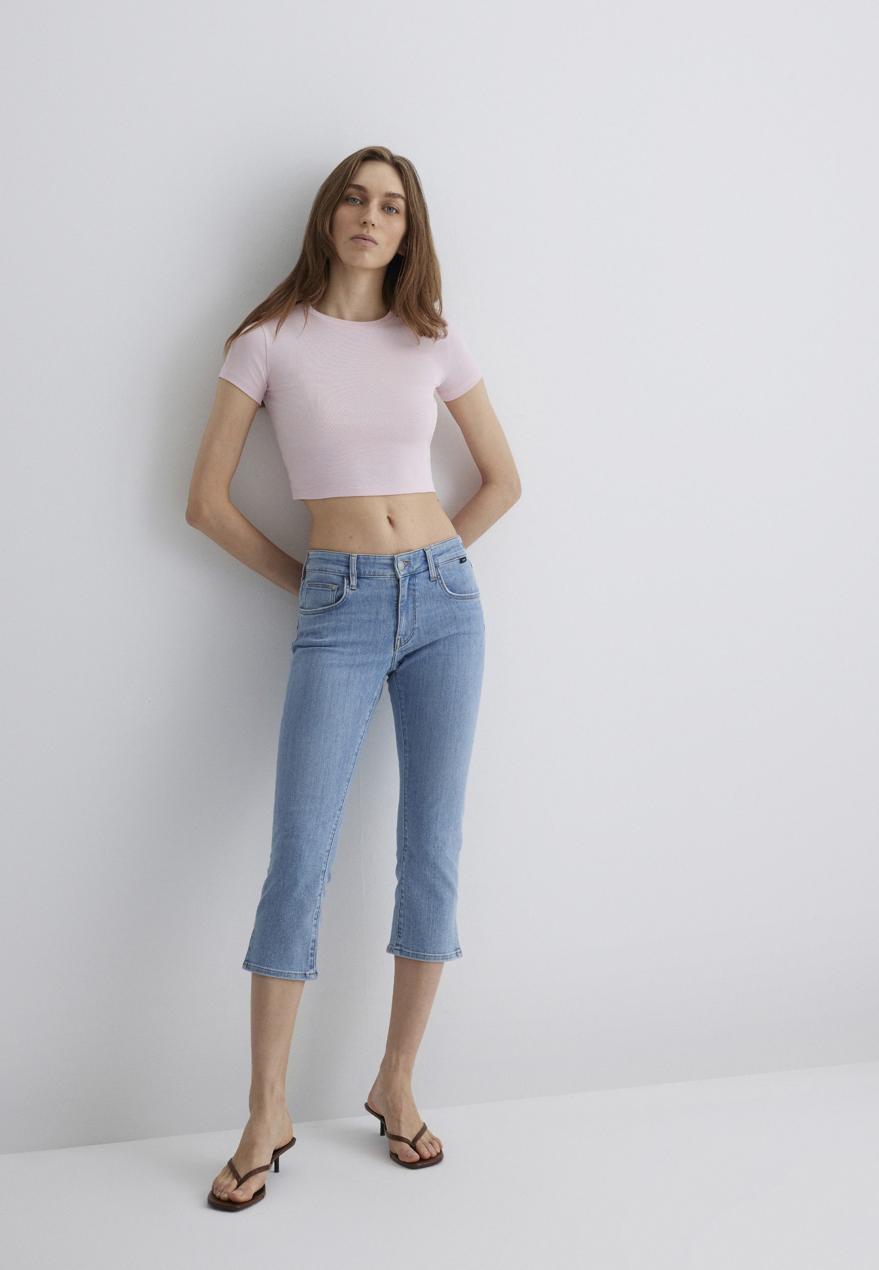 Mavi T-Shirt CREW NECK BASIC TEE Top verkürzt