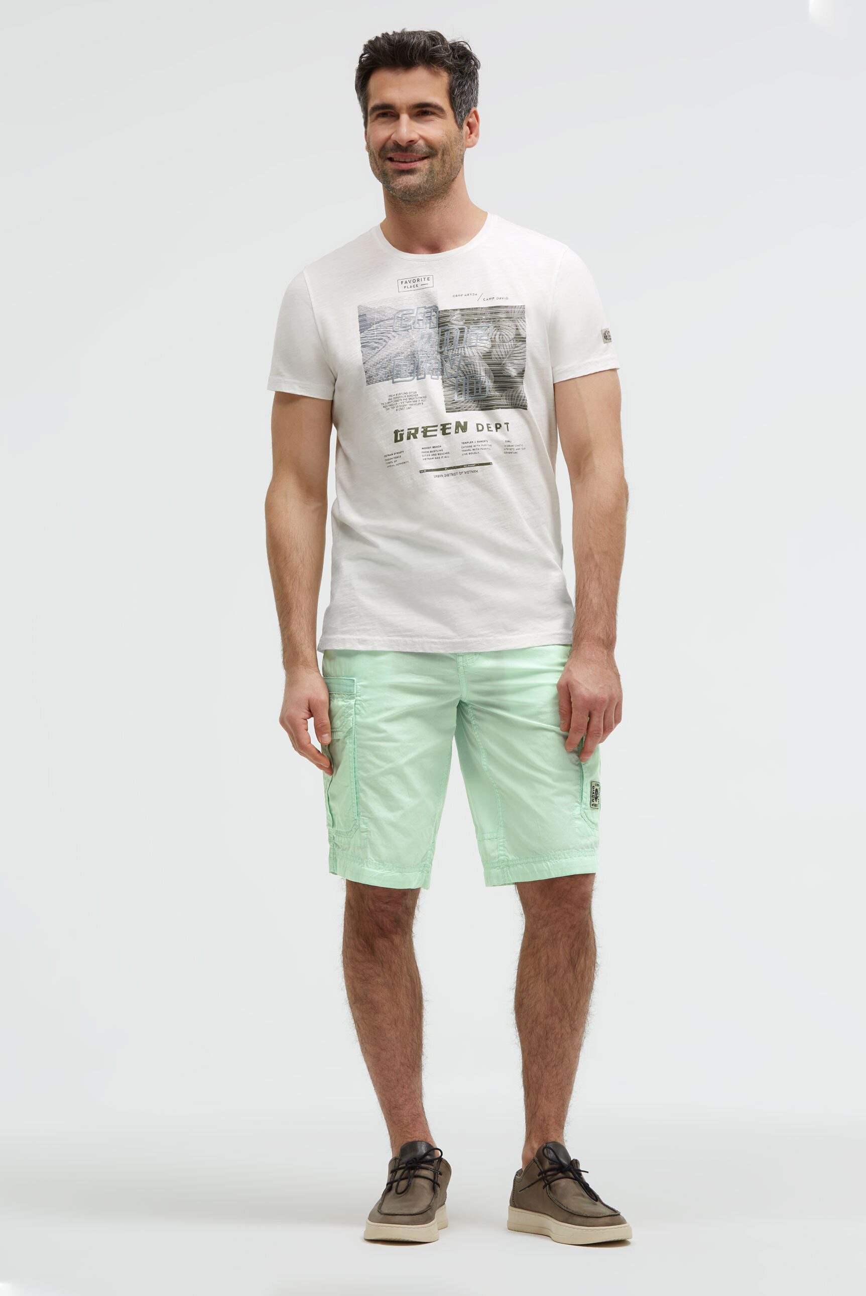 CAMP DAVID Rundhalsshirt mit Necktape