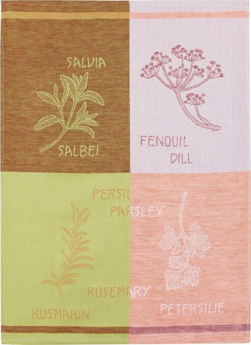 Kracht Geschirrtuch Küchenkräuter, (Set, 3-tlg., Set), 3er Pack Geschirrtüc günstig online kaufen