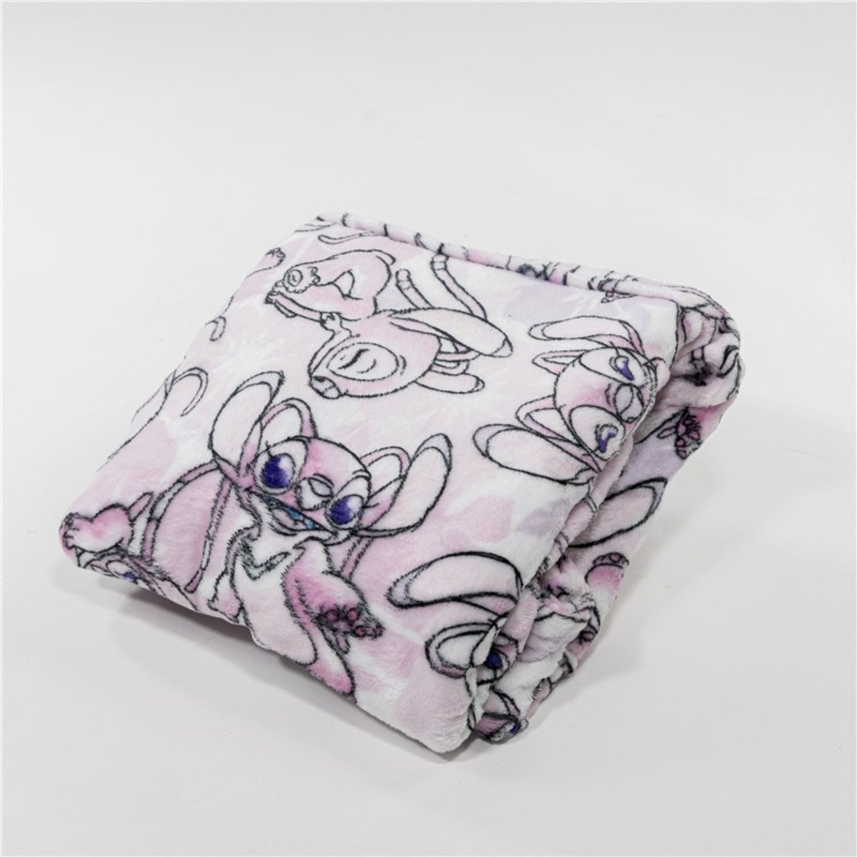 Aymax sprl Fleeceponcho Disney Stitch Kuschelponcho Erwachsene Fleece Hoodie mit Kapuze