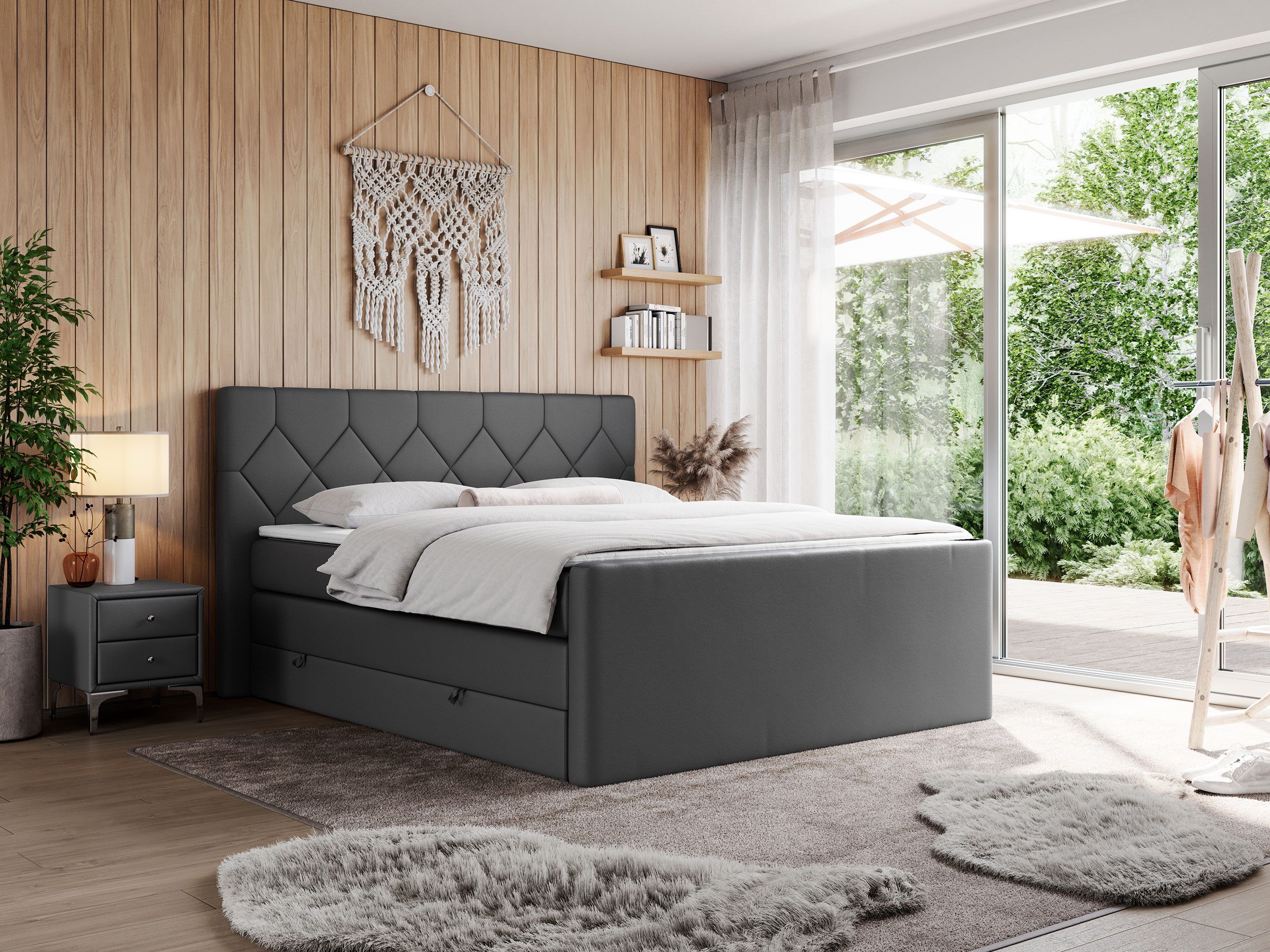 MKS MÖBEL Boxspringbett KING EIGAR (Packung, günstig online kaufen