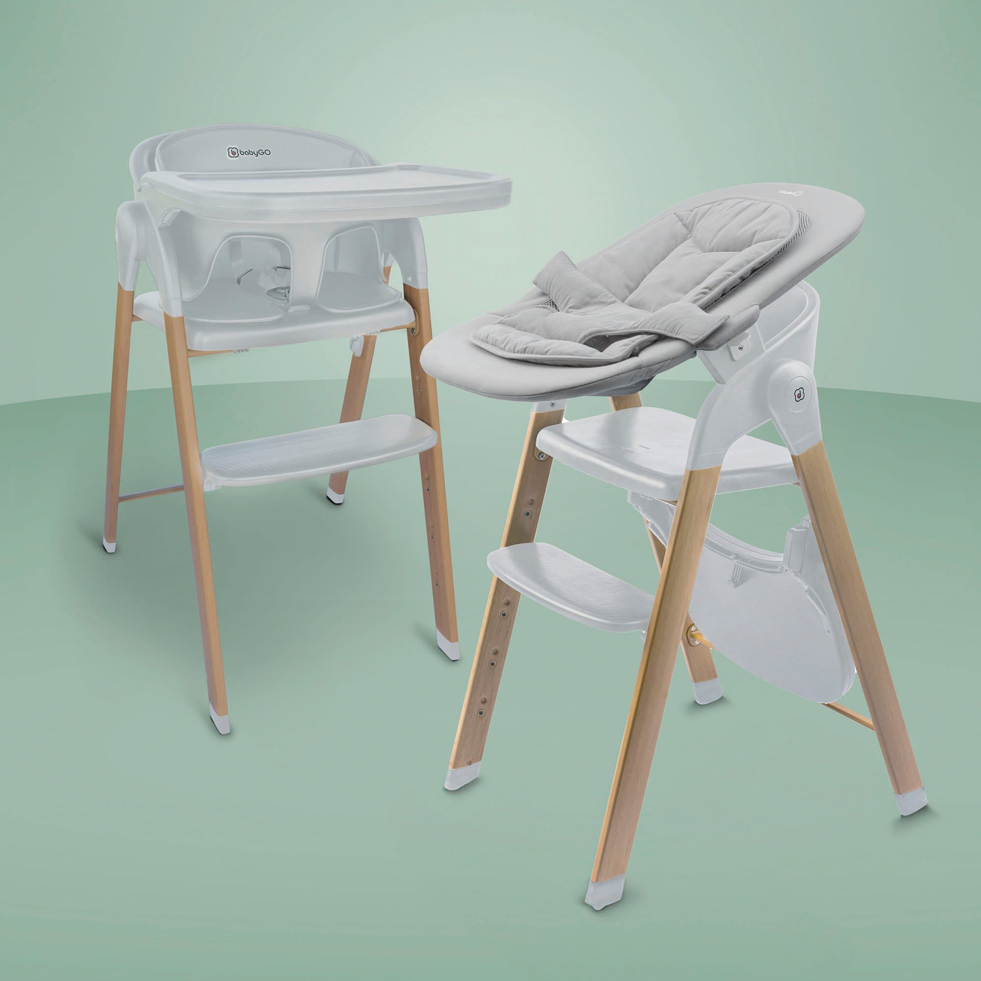 BabyGo Kombihochstuhl Levels, inklusive Wippe günstig online kaufen