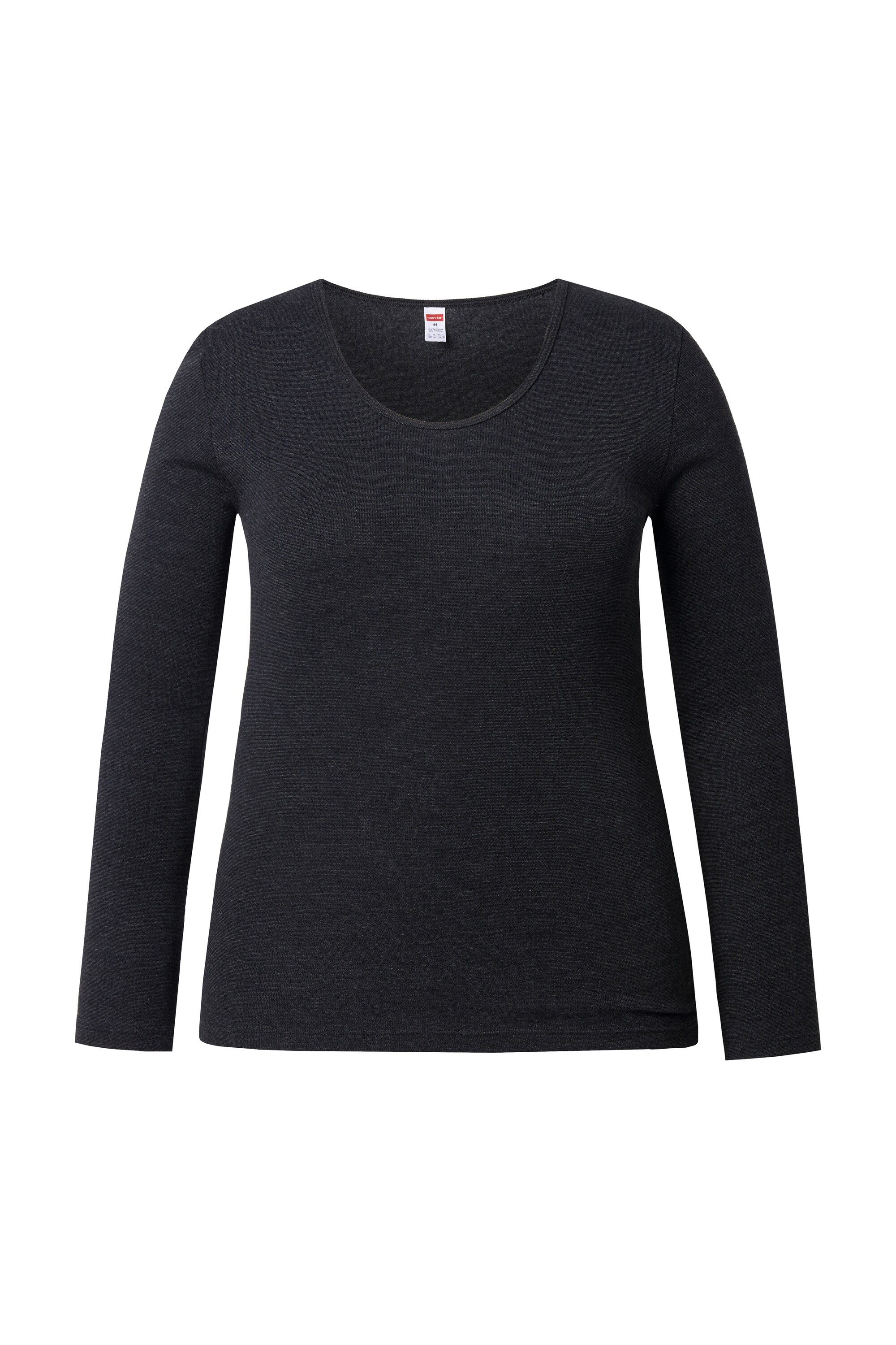 Ulla Popken Unterhemd Thermoshirt Slim Rundhalsausschnitt Langarm günstig online kaufen