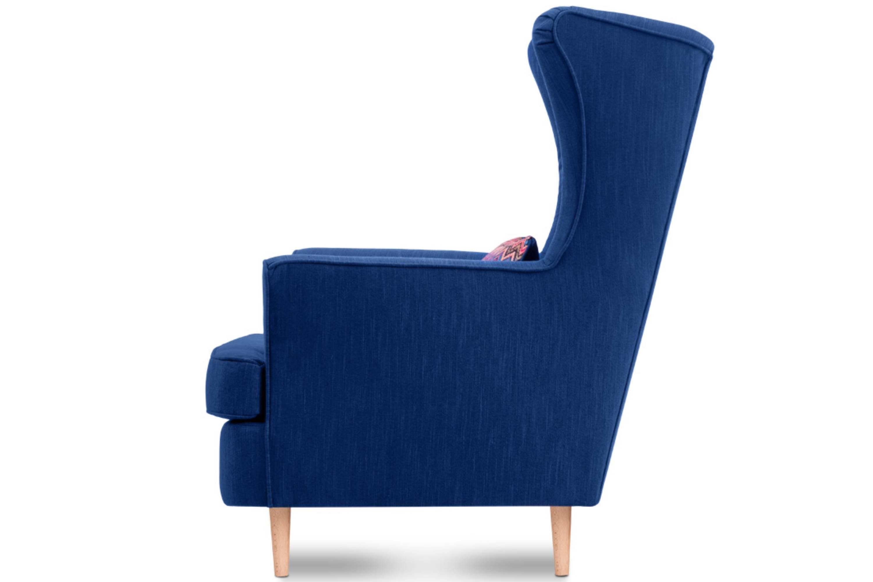 Konsimo inklusive dekorativem Sessel, Kissen Ohrensessel Design, STRALIS zeitloses hohe Füße,