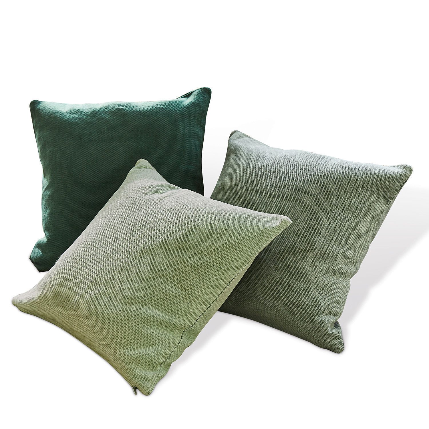 Mirabeau Kissenhülle Kissenhülle 3er Set Alienor grün günstig online kaufen