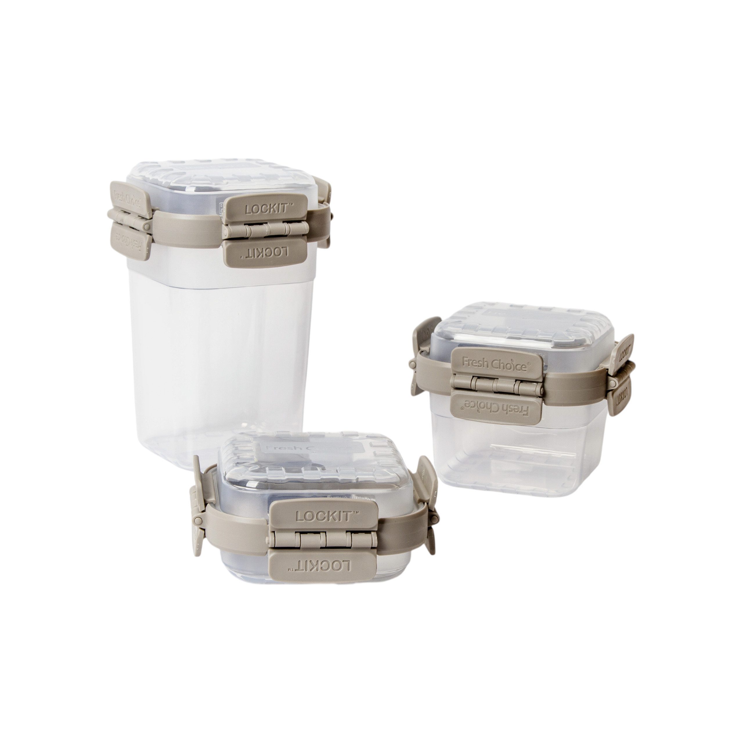 Fresh Choice Aufbewahrungsbox Fresh Choice Plus LOCKIT Fridge Square 9-teilig 160 460 1000 ml