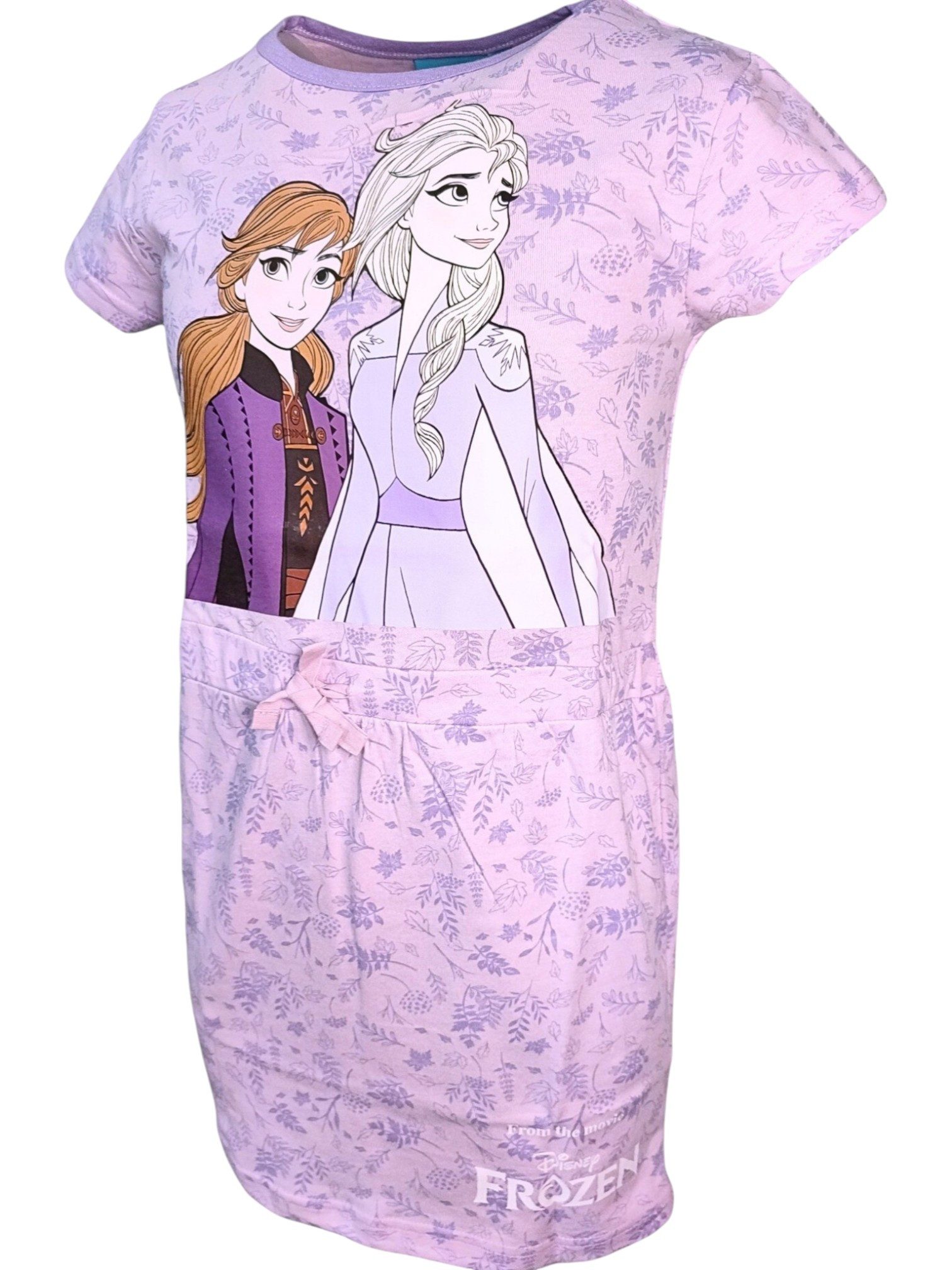 Disney Frozen Sommerkleid Elsa & Anna Jerseykleid für Mädchen Gr. 98-128 cm